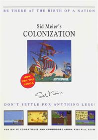 Sid Meier's Colonization - Advertisement Flyer - Front Image