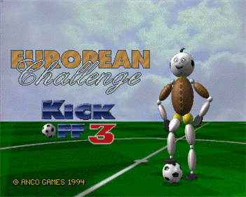 Kick Off 3: European Challenge - Screenshot - Game Title Image