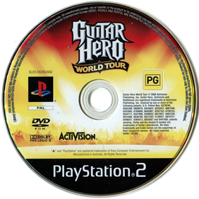 Guitar Hero: World Tour - Disc Image