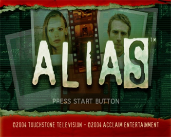 Alias - Screenshot - Game Title Image