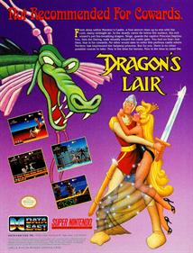 Dragon's Lair - Advertisement Flyer - Front Image