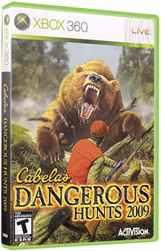 Cabela's Dangerous Hunts 2009 - Box - 3D Image