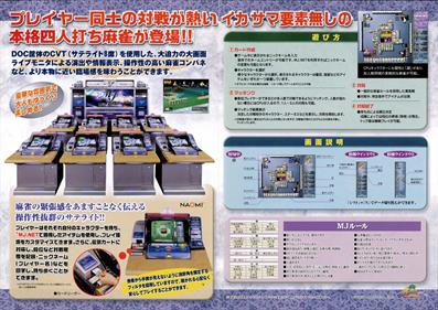 Sega Yonin Uchi Mahjong MJ - Arcade - Controls Information Image