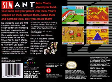 SimAnt: The Electronic Ant Colony - Box - Back Image