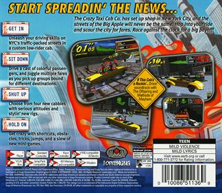 Crazy Taxi 2 - Box - Back Image