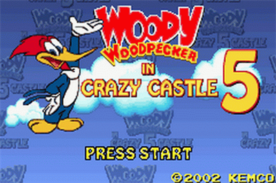 Woody Woodpecker in Crazy Castle 5 - Screenshot - Game Title Image