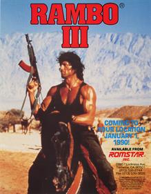 Rambo III - Advertisement Flyer - Front Image
