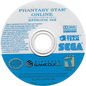 Phantasy Star Online: Episode I & II Plus - Disc Image