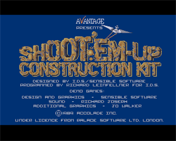 Shoot 'em up Construction Kit - Screenshot - Game Title Image