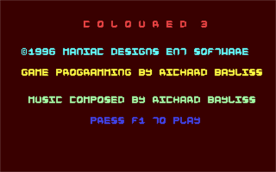 Coloured III - Screenshot - Game Title Image