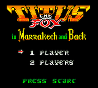 Titus the Fox - Screenshot - Game Title Image