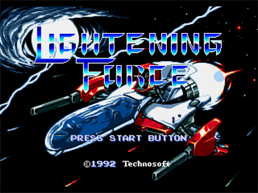 Lightening Force: Quest for the Darkstar - Screenshot - Game Title Image