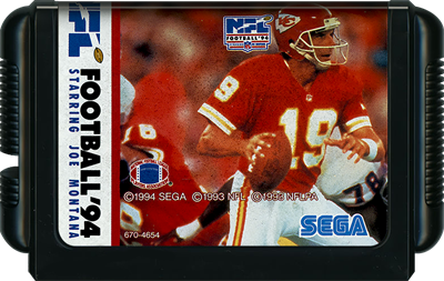 NFL Football '94 Starring Joe Montana - Cart - Front Image