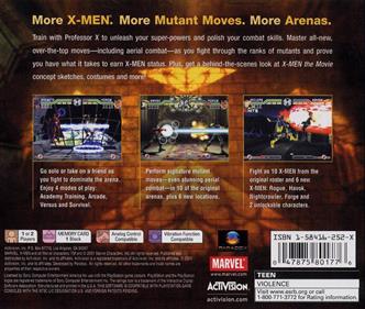 X-Men: Mutant Academy 2 - Box - Back Image