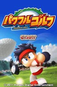 Powerful Golf - Screenshot - Game Title