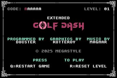 Golf Dash Extended - Screenshot - Game Title Image