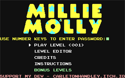 Millie & Molly - Screenshot - Game Select Image