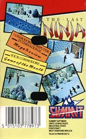 The Last Ninja (System 3 Software) - Box - Back Image