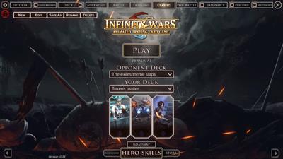 Infinity Wars: Animated Trading Card Game - Screenshot - Game Select Image