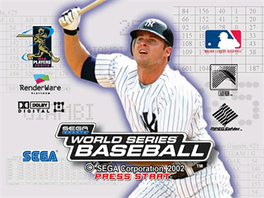 World Series Baseball - Screenshot - Game Title Image