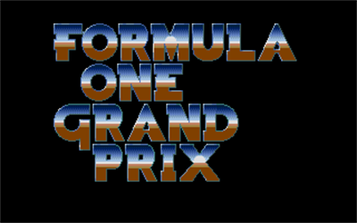 Microprose Formula One Grand Prix - Screenshot - Game Title Image