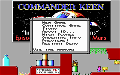 Commander Keen 1: Marooned on Mars - Screenshot - Game Select Image