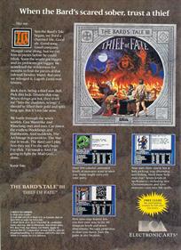 The Bard's Tale III: Thief of Fate - Advertisement Flyer - Front Image