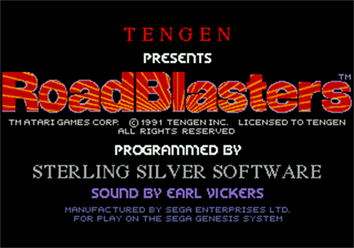 RoadBlasters - Screenshot - Game Title Image