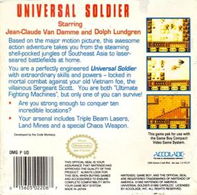 Universal Soldier - Box - Back Image