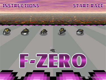 F-Zero - Screenshot - Game Title Image