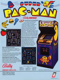 Super Pac-Man - Advertisement Flyer - Back Image