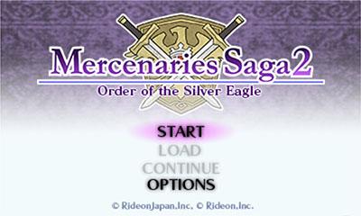 Mercenaries Saga 2: Order of the Silver Eagle - Screenshot - Game Title Image