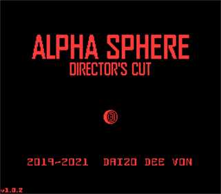 Alpha Sphere: Director's Cut - Screenshot - Game Title Image