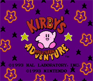 Kirby's Halloween Adventure - Screenshot - Game Title Image