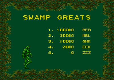 Swamp Thing - Screenshot - High Scores Image