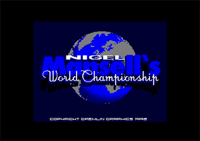 Nigel Mansell's World Championship - Screenshot - Game Title Image