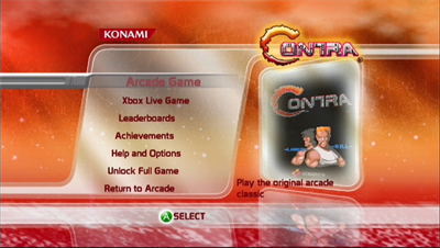 Contra - Screenshot - Game Select Image