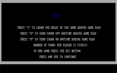 Tank - Screenshot - Game Select Image