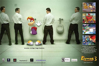 Rayman 3: Hoodlum Havoc - Advertisement Flyer - Front Image