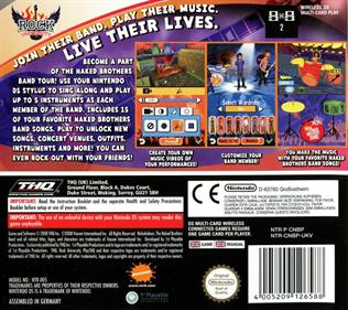 The Naked Brothers Band: The Video Game - Box - Back Image