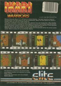 Ikari Warriors - Box - Back Image