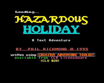 Hazardous Holiday - Screenshot - Game Title Image