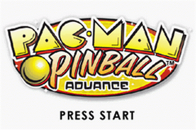 Pac-Man Pinball Advance - Screenshot - Game Title Image
