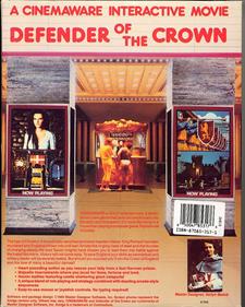 Defender of the Crown - Box - Back Image