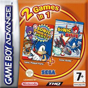2 Games in 1: Sonic Battle + Sonic Pinball Party - Box - Front Image