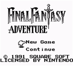 Final Fantasy Adventure - Screenshot - Game Title Image