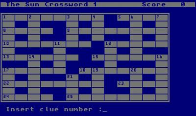 The Sun Computer Crosswords 3 & 4 - Screenshot - Gameplay Image