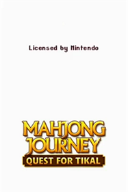 Mahjong Journey: Quest for Tikal - Screenshot - Game Title Image