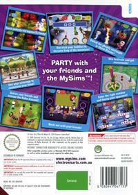 MySims: Party - Box - Back Image