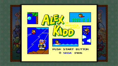 Alex Kidd in Miracle World - Screenshot - Game Title Image